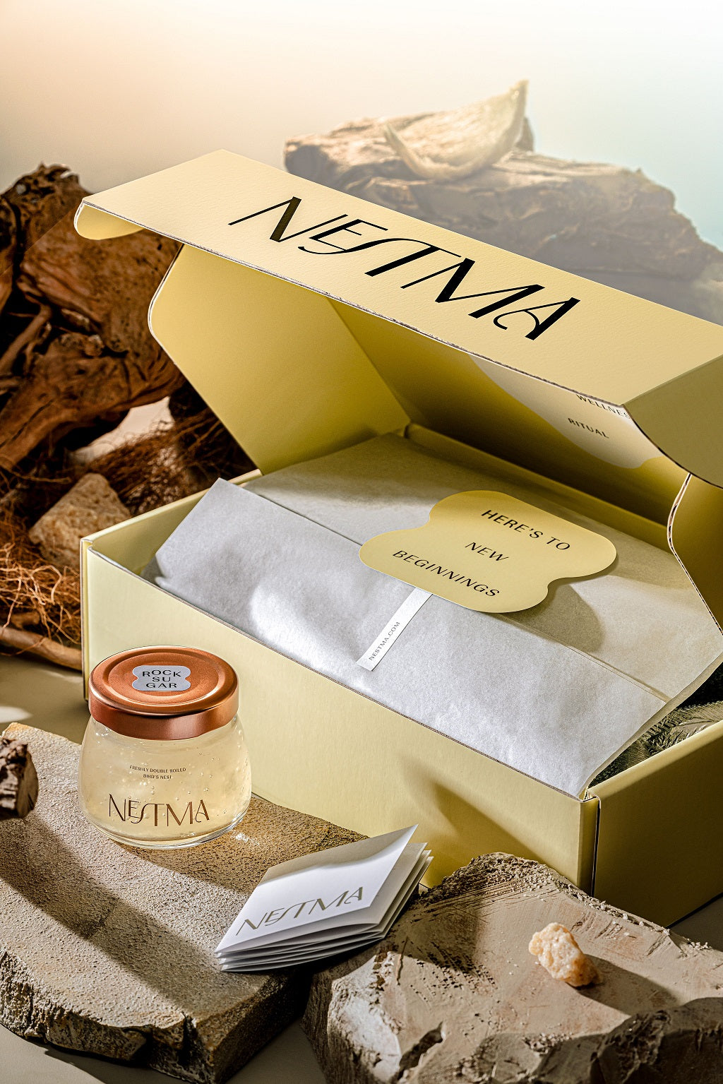 Nestma premium bird's nest jars in gift packaging, freshly double-boiled
