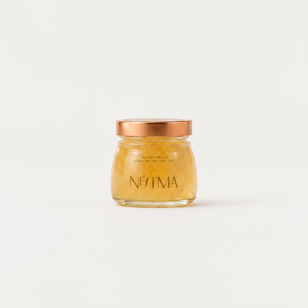 Nestma French Rose Bird's Nest Jar, floral premium bird's nest Singapore